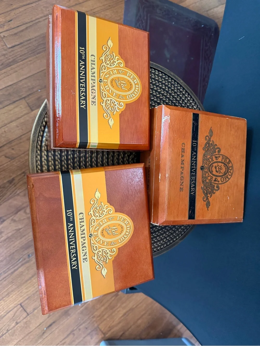Perdomo Reserve Cigar Display with Gold Accents